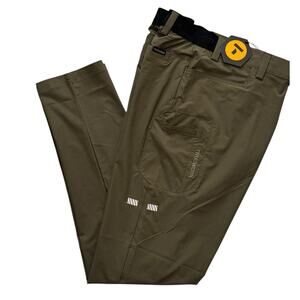 Truewerk Cloud Pants Mens L Long Olive Green Cargo 34x34 Utility Workwear New